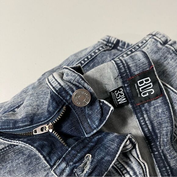 BDG UO Rose Embroidered Acid Wash Skinny Jeans - Picture 6 of 10